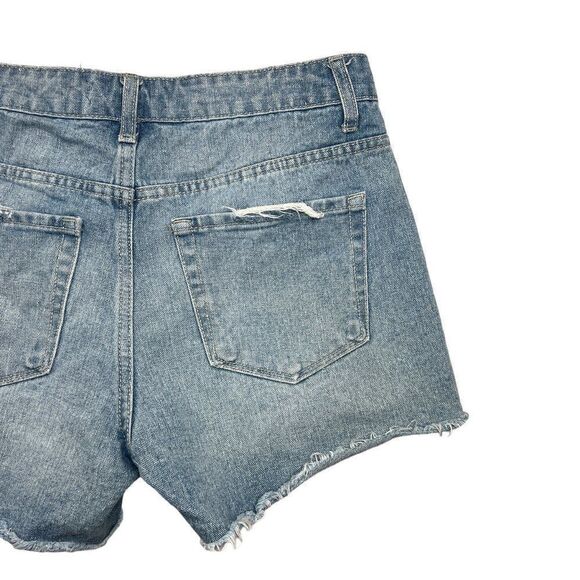 Vervet Women's Distressed High Rise Jean Shorts - Picture 6 of 10